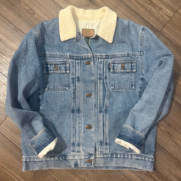 Ralph Lauren Jackets & Blazers - Lauren Jeans Co Ralph Lauren Sherpa Denim Jacket Women’s M Vintage Y2K